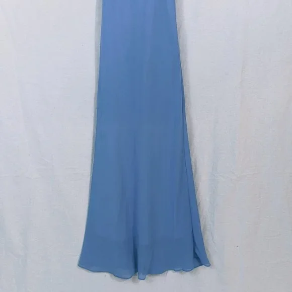 Sky Blue Evening Maxi Dress - Picture 3 of 7